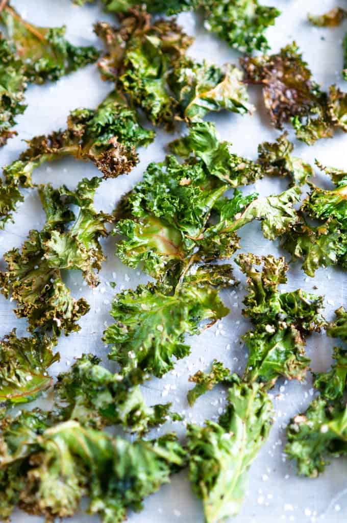 Perfectly Crispy Baked Kale Chips