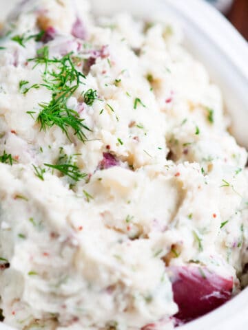 Fresh Dill and Red Potato Salad close up