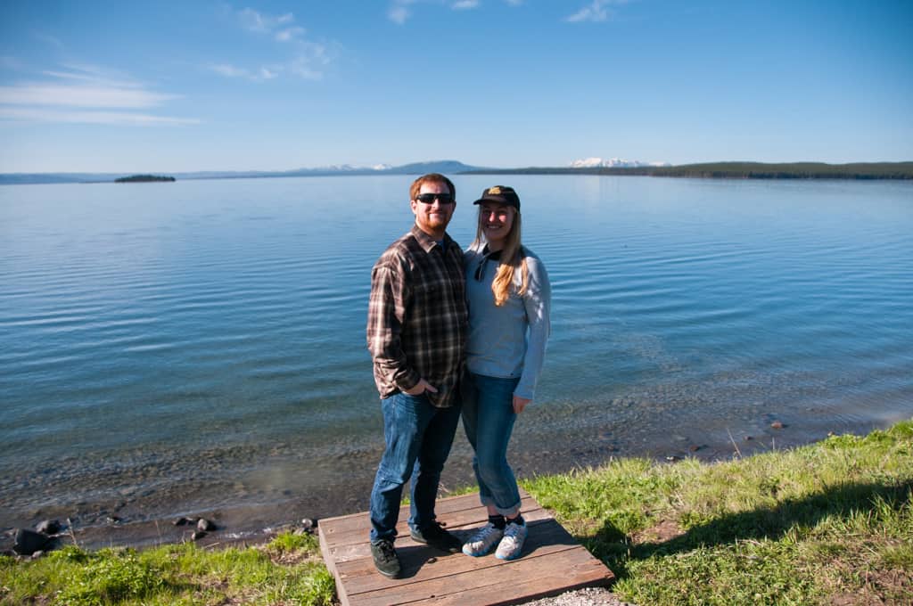 Dan and I at Yellowstone Lake