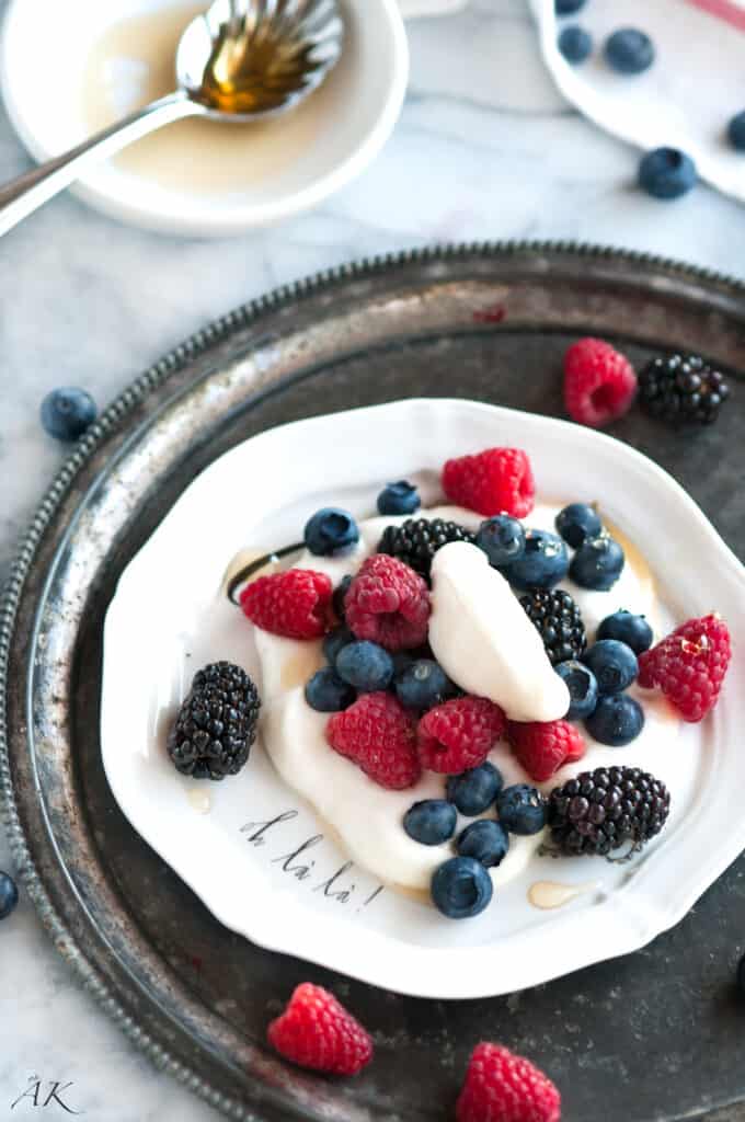 Summer Berries with Limoncello Vanilla Cream