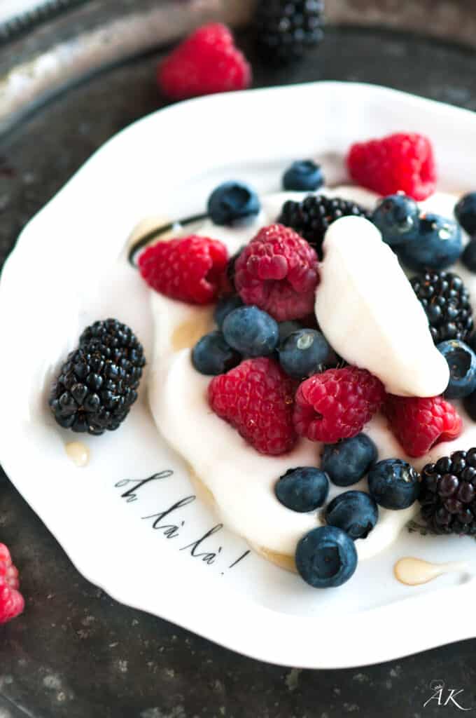 Summer Berries with Limoncello Whipped Cream