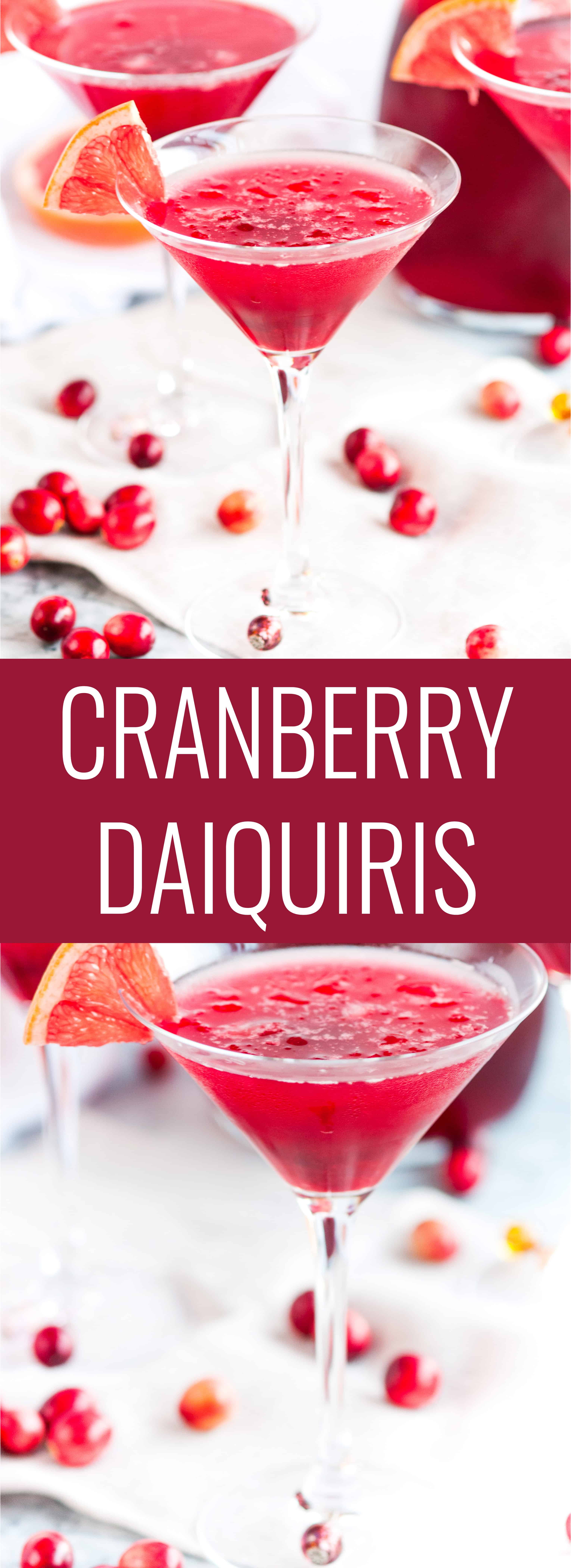 Easy Cranberry Daiquiris