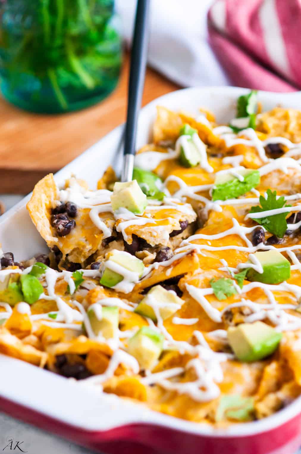 Vegetarian Black Bean Chilaquiles Casserole Aberdeen's Kitchen