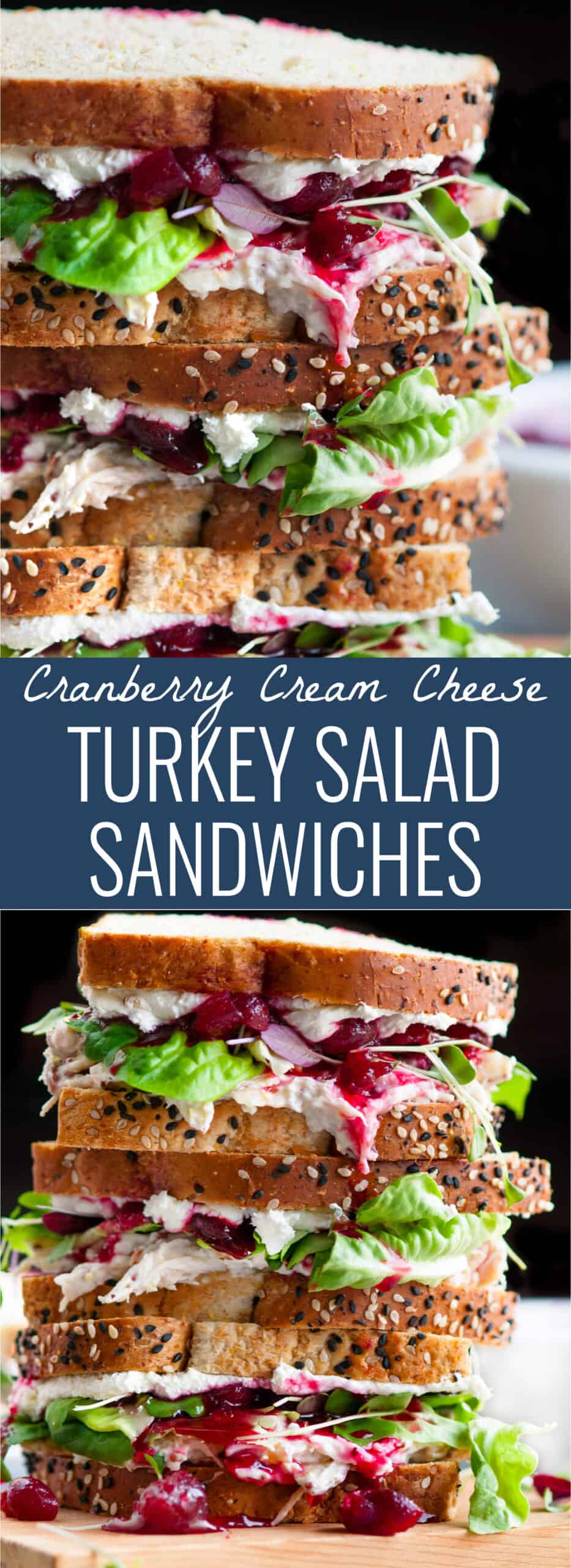 Cranberry Cream Cheese Turkey Salad Sandwiches Aberdeen's Kitchen