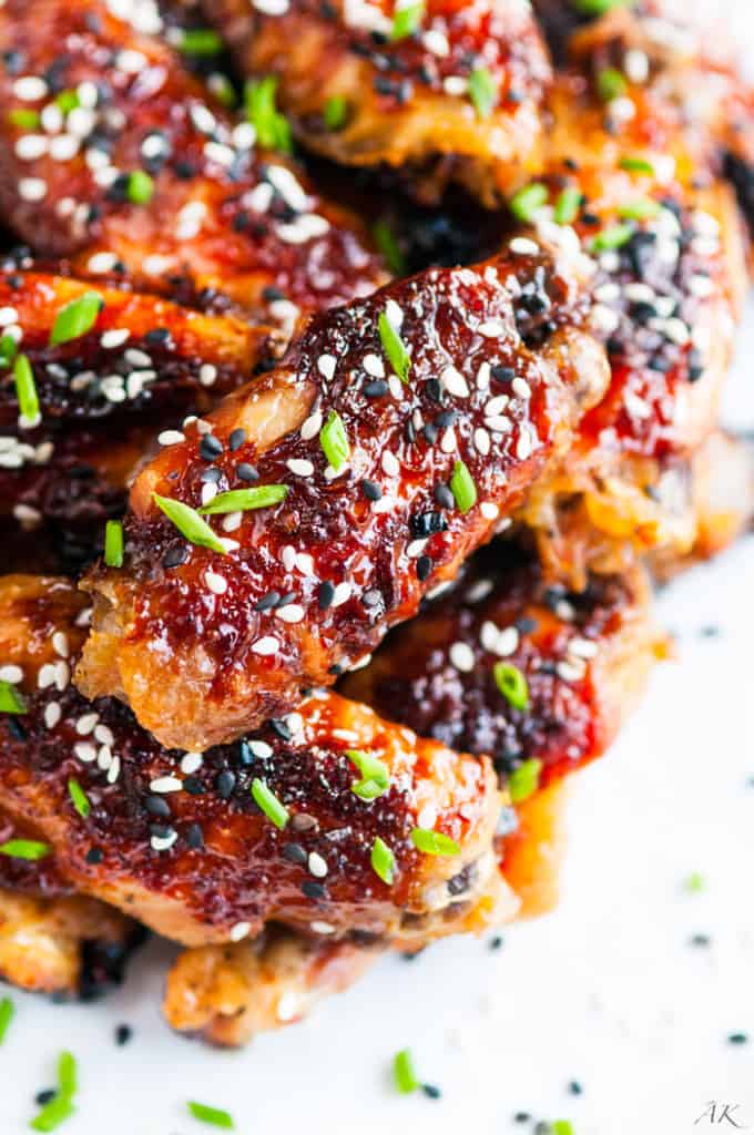 Sweet and Spicy Baked Orange Chicken Wings