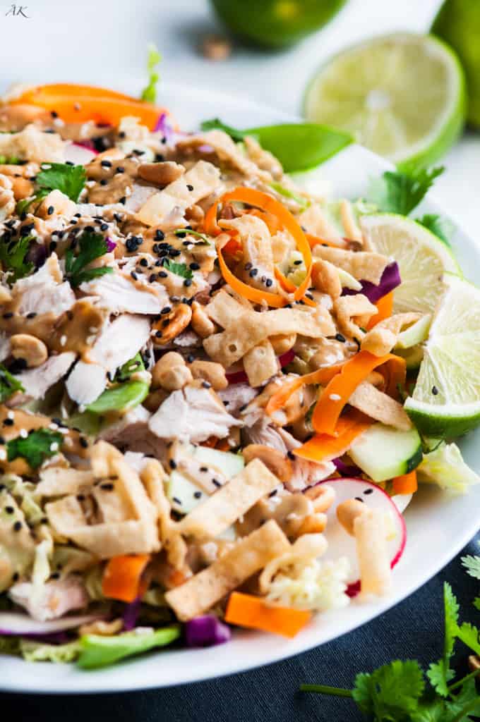 Crunchy Thai Chicken Salad | aberdeenskitchen.com