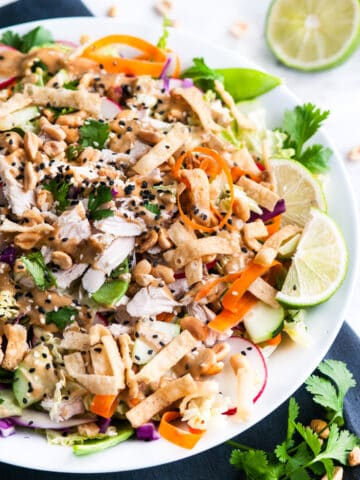 Crunchy Thai Chicken Salad | aberdeenskitchen.com