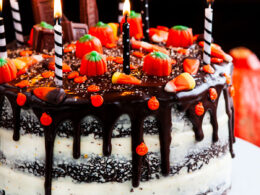 Halloween Chocolate Pumpkin Cake - Aberdeen's Kitchen