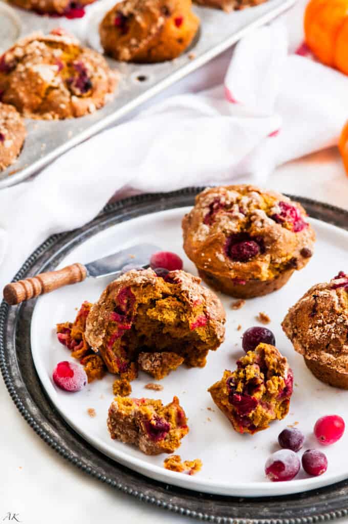Pumpkin Spice Cranberry Muffins