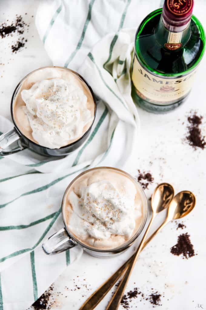 Irish Coffee with Baileys Whipped Cream | aberdeenskitchen.com