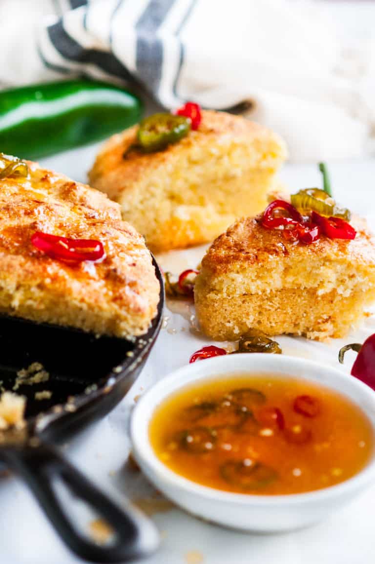 Cheesy Cornbread with Jalapeño Chili Honey Butter Aberdeen's Kitchen