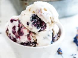 No Churn Lavender Blackberry Ice Cream Aberdeen S Kitchen