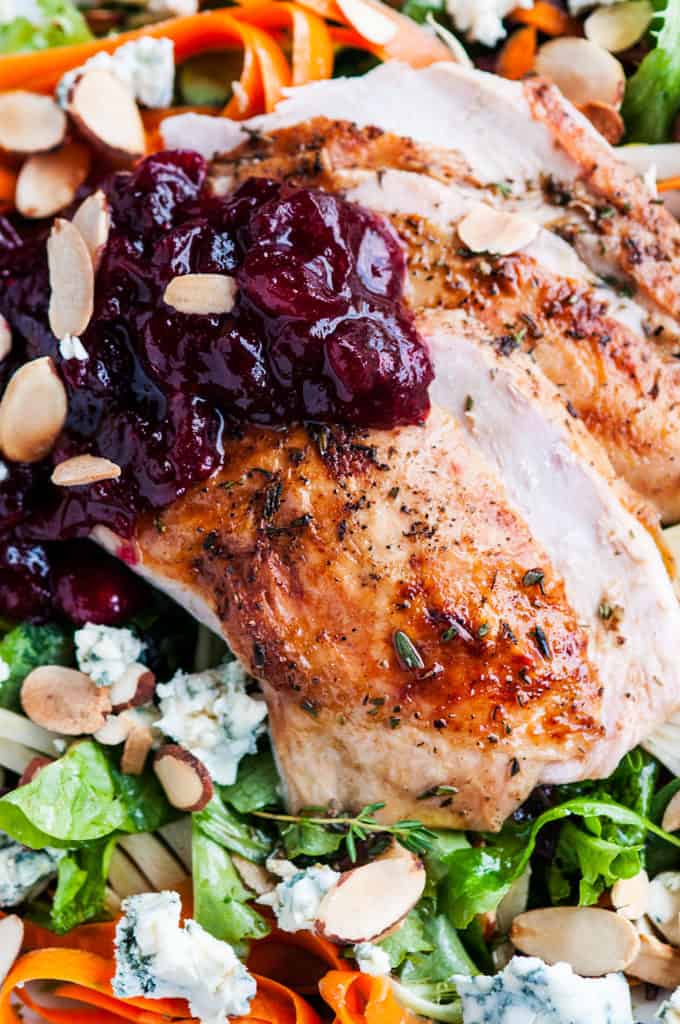 Thanksgiving Leftovers- Turkey Cranberry Salad | aberdeenskitchen.com