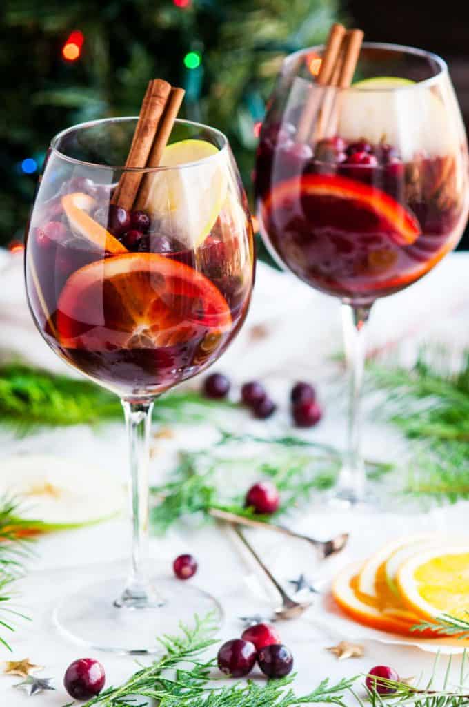 Red Wine Christmas Sangria | aberdeenskitchen.com