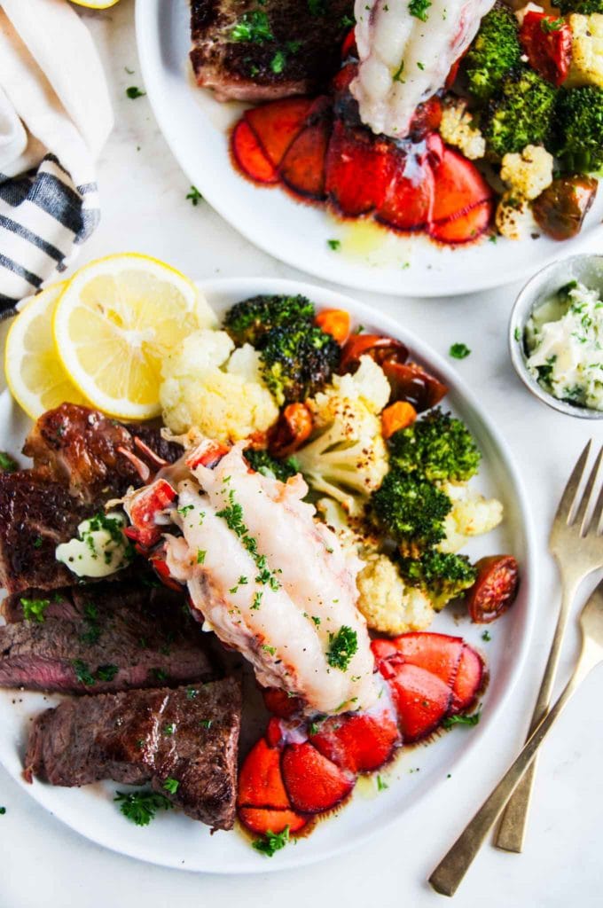 Surf and Turf Steak and Lobster Tail | aberdeenskitchen.com