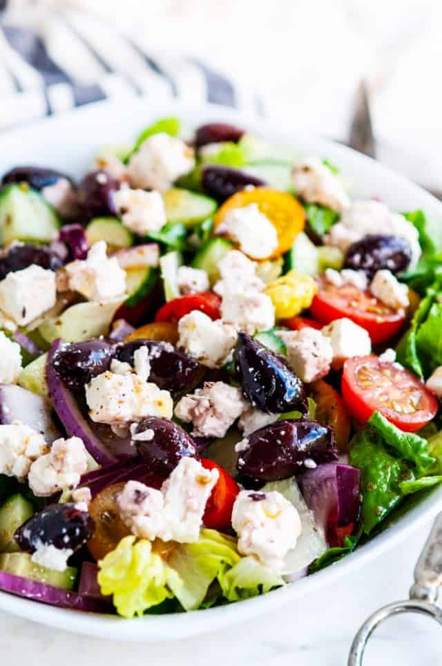 Greek Salad with Homemade Vinaigrette Aberdeen's Kitchen