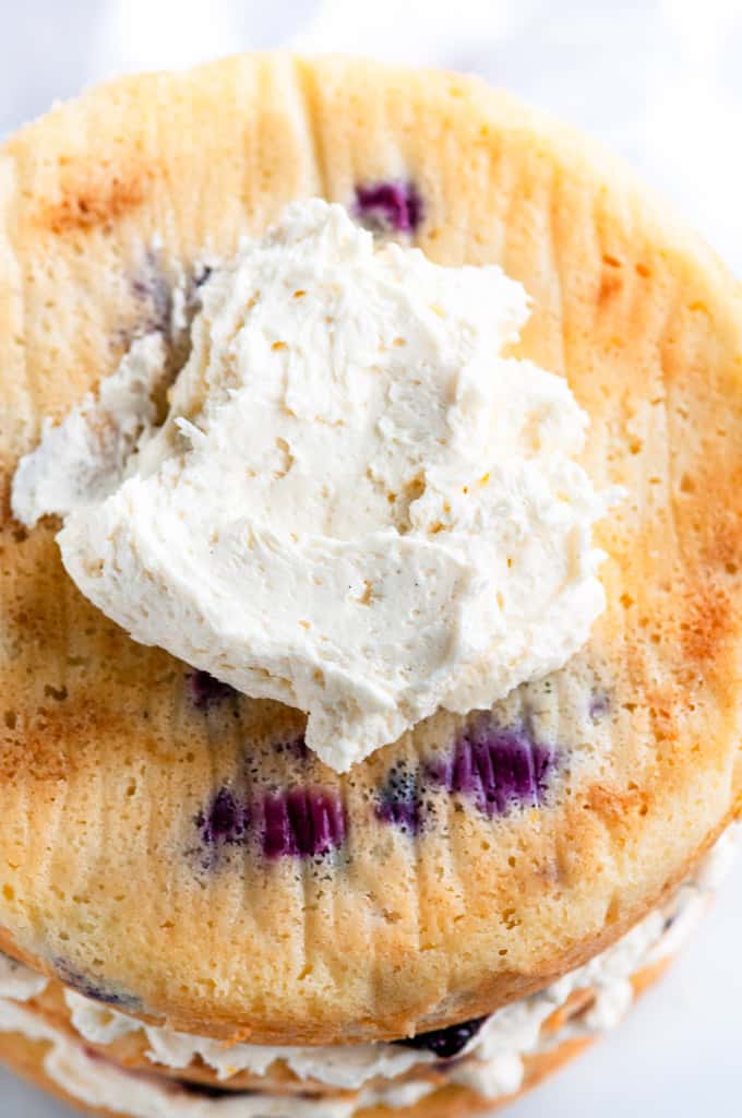 Lemon Blueberry Lavender Cake with Mascarpone Buttercream Frosting2