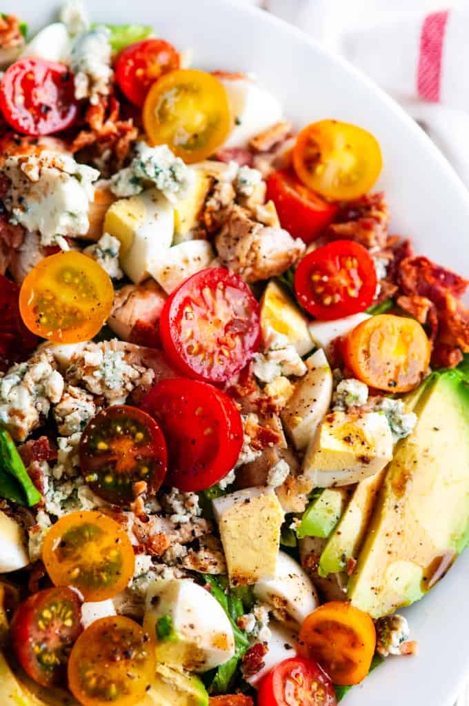 Cobb Salad with Dijon Balsamic Vinaigrette - Aberdeen's Kitchen
