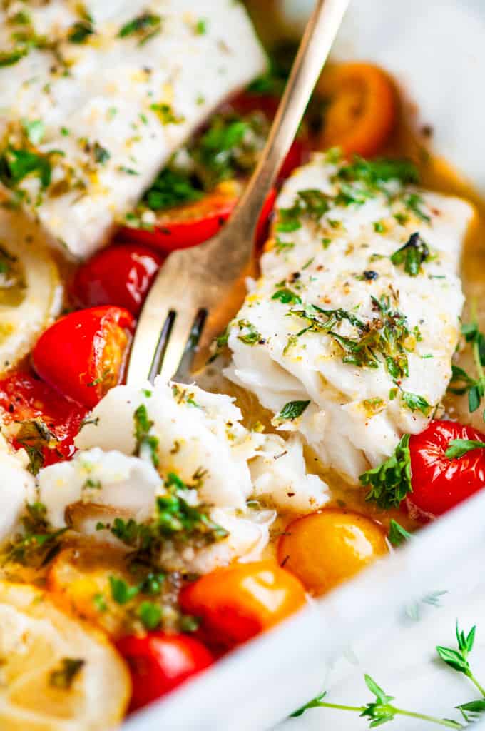 Lemon Herb Butter Baked Cod8 Aberdeen's Kitchen