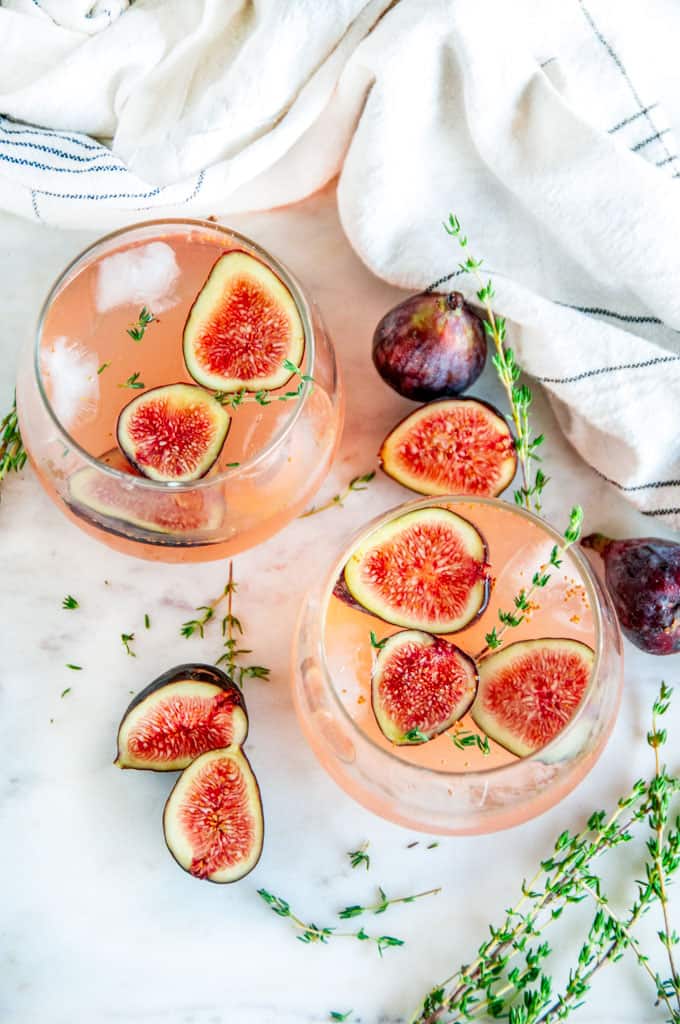 Fig Thyme Cider Cocktail Aberdeen's Kitchen