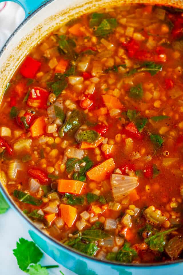 One Pot Vegetable Lentil Stew - Aberdeen's Kitchen