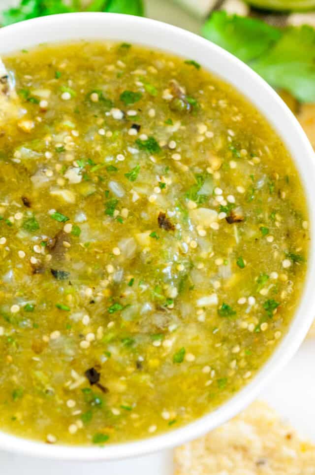 Roasted Tomatillo Salsa Verde Aberdeen's Kitchen