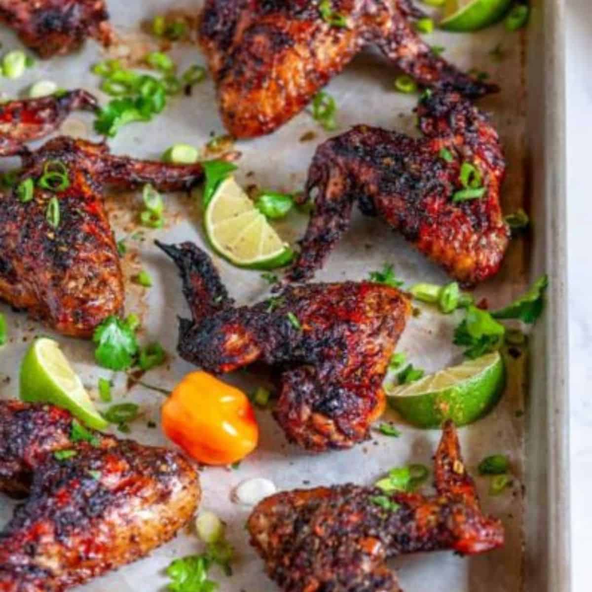 Jamaican Jerk Chicken Wings (Air Fryer + Oven Baked Methods)