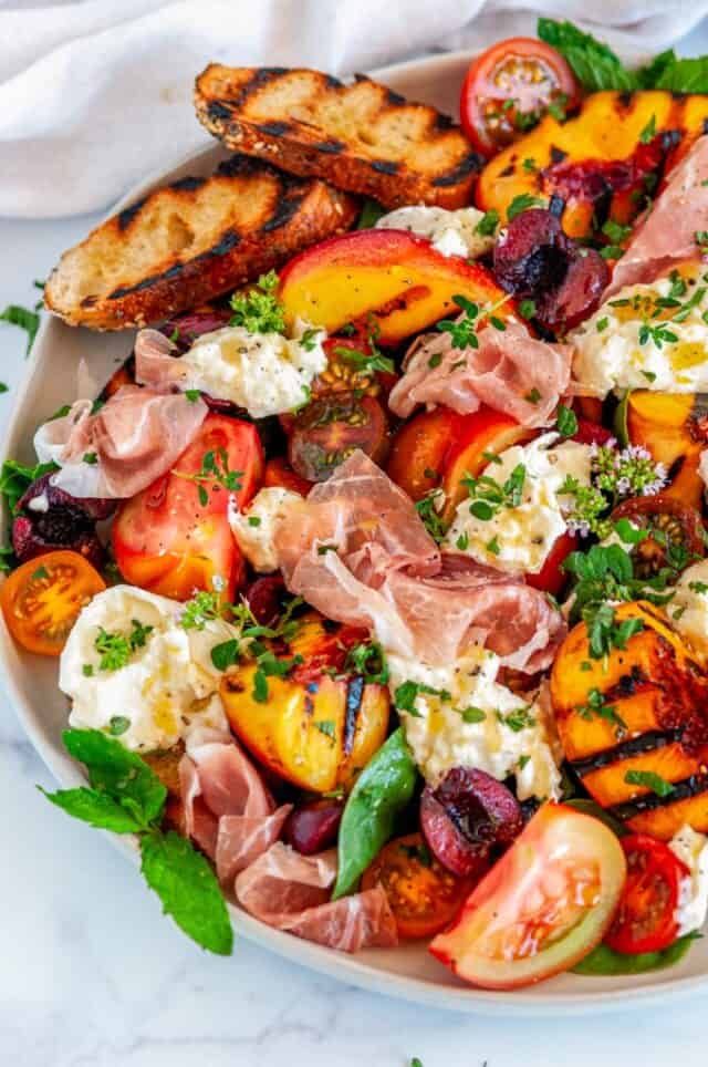 Grilled Nectarine Burrata Prosciutto Salad Aberdeen's Kitchen