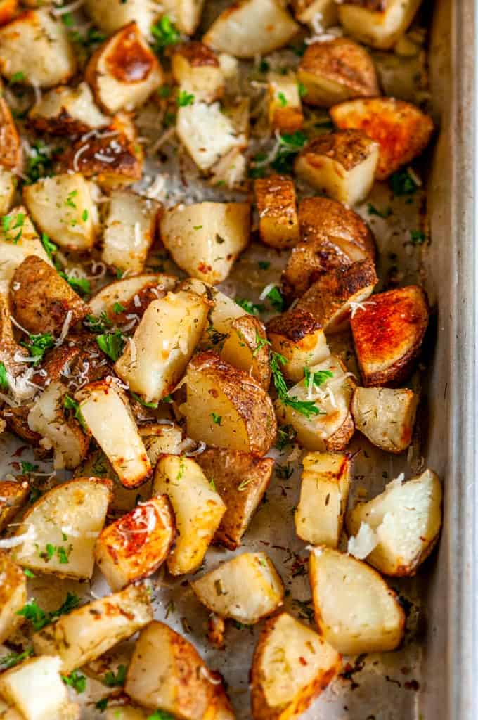 Parmesan Garlic Roasted Potatoes-3 - Aberdeen's Kitchen