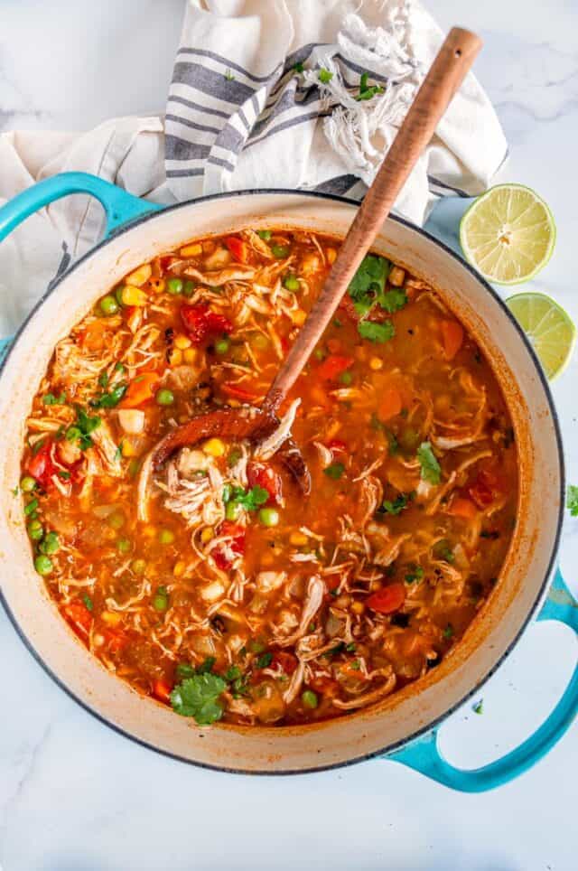 Loaded Chicken Hominy Soup (Chicken Pozole) Aberdeen's Kitchen