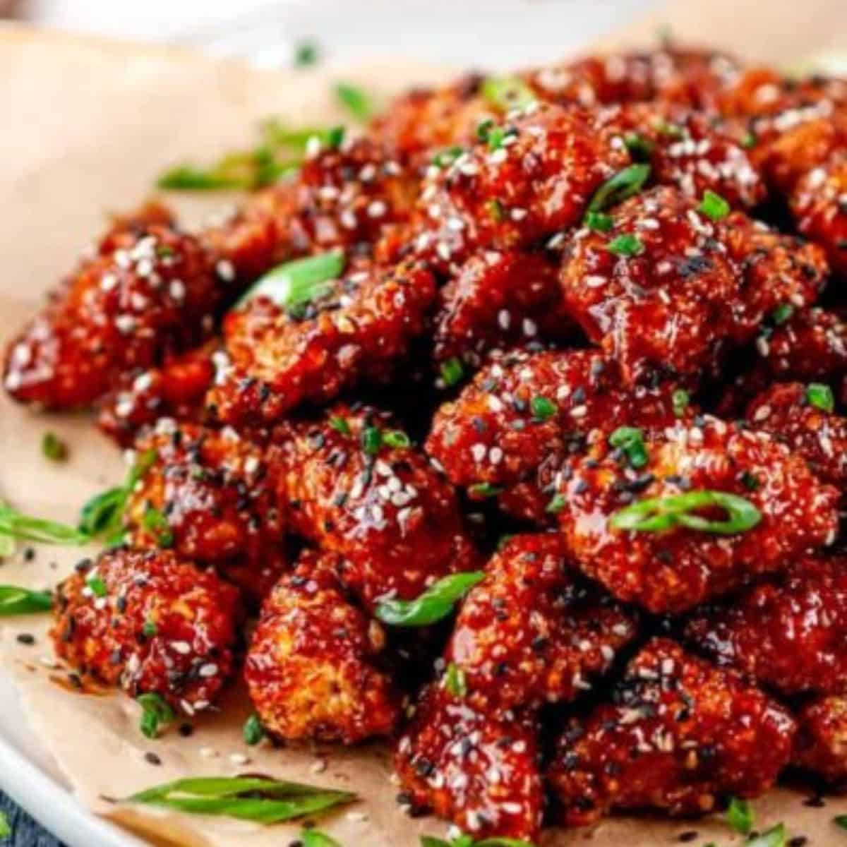 Sweet and Spicy Baked Popcorn Chicken - Aberdeen's Kitchen