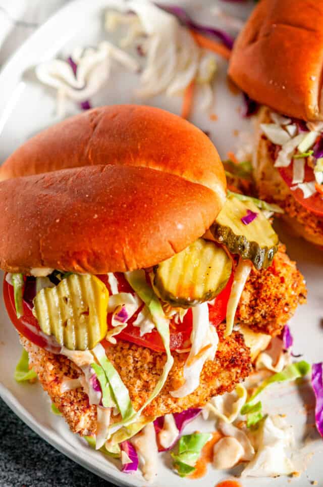 Panko Crusted Spicy Chicken Sandwiches Aberdeen's Kitchen