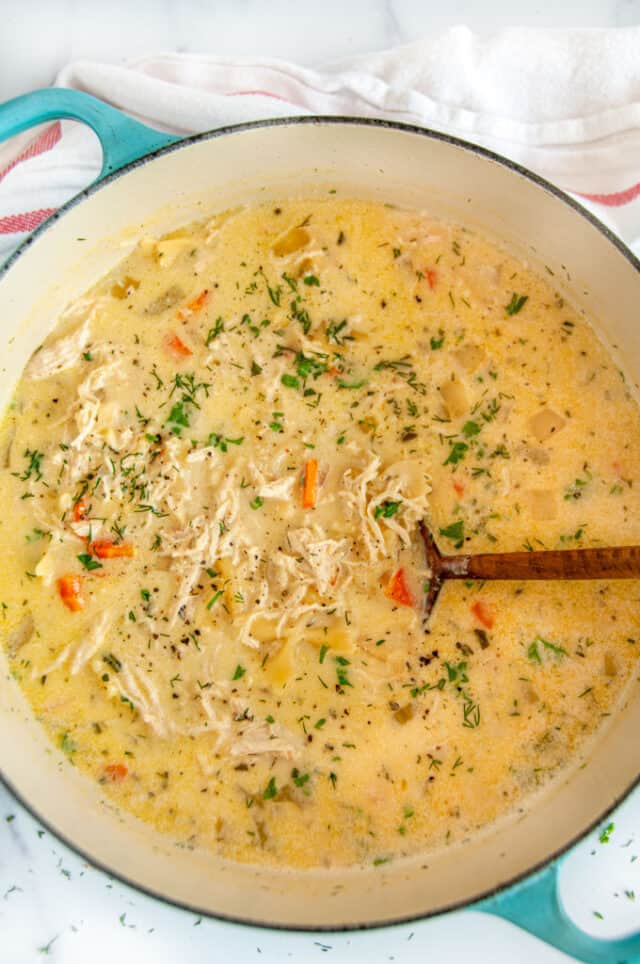 Creamy Chicken Noodle Soup - Aberdeen's Kitchen