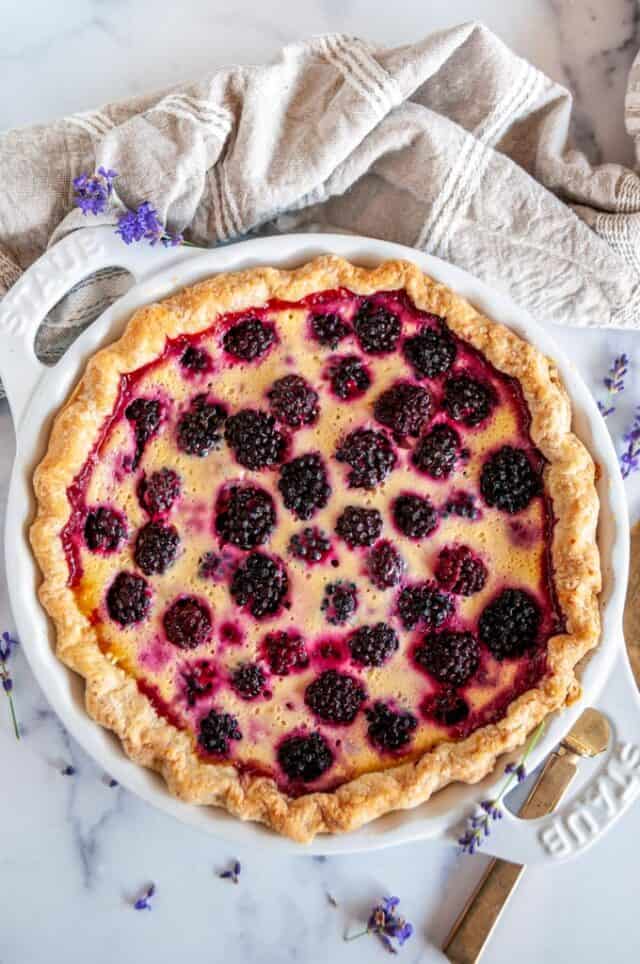 Blackberry Lavender Custard Tart Aberdeen's Kitchen