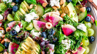 Rainbow Spring Salad with Champagne Vinaigrette