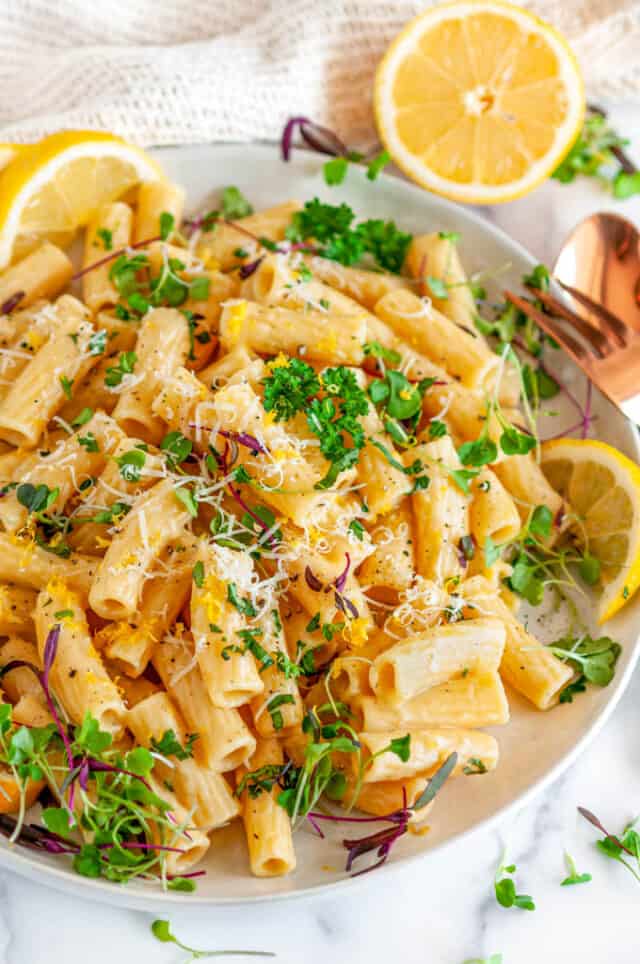 Spring Lemon Alfredo Pasta Aberdeen's Kitchen