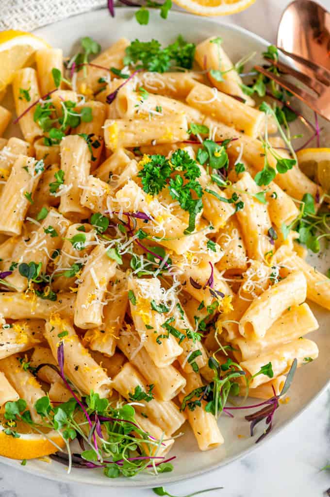 Spring Lemon Alfredo Pasta6 Aberdeen's Kitchen