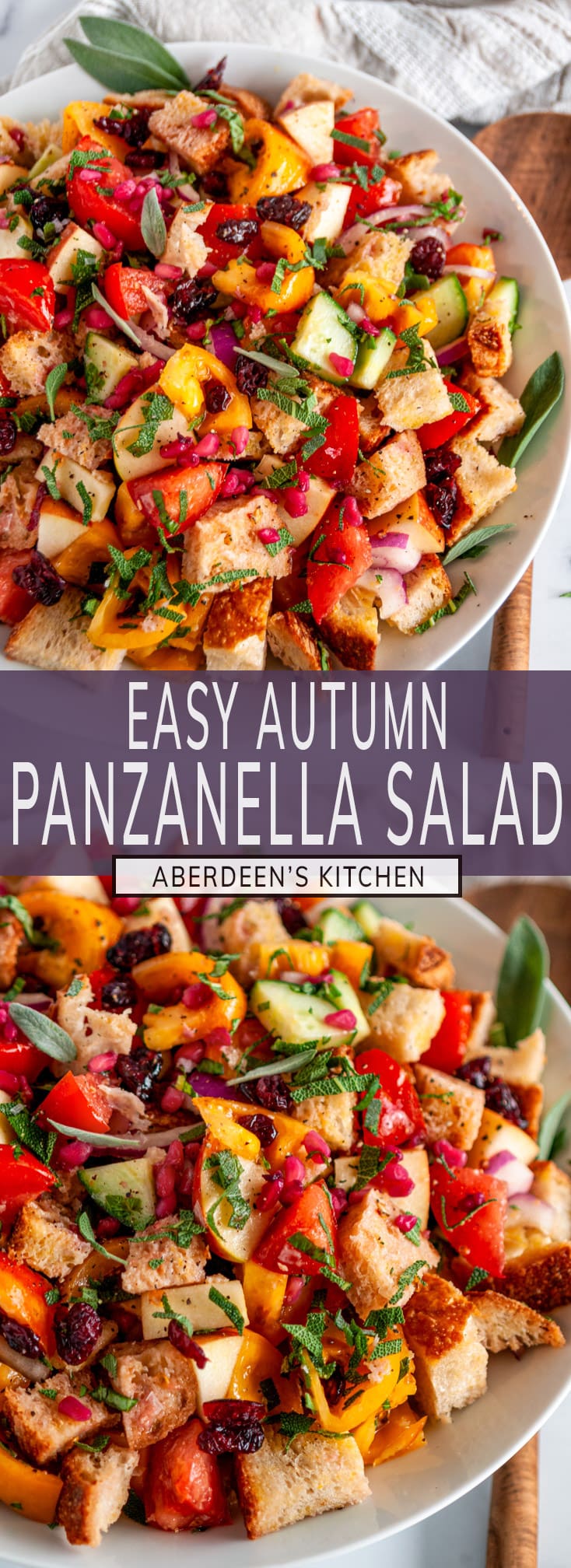 Autumn Panzanella Salad - Aberdeen's Kitchen