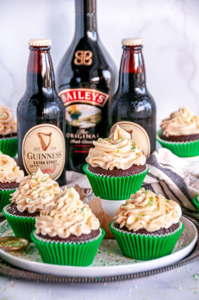 Guinness Chocolate Cupcakes with Bailey&amp;#39;s Buttercream Frosting ...
