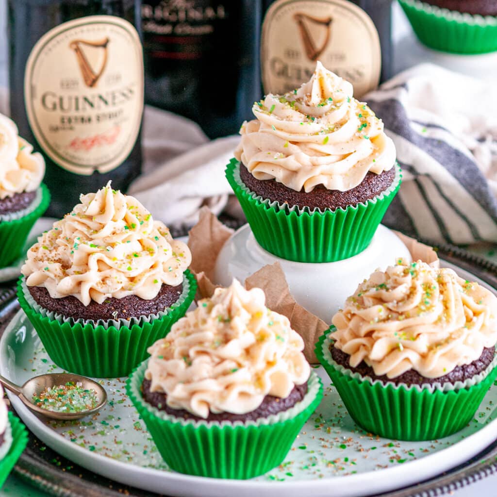 Guinness Chocolate Cupcakes with Bailey's Buttercream Frosting Aberdeen's Kitchen