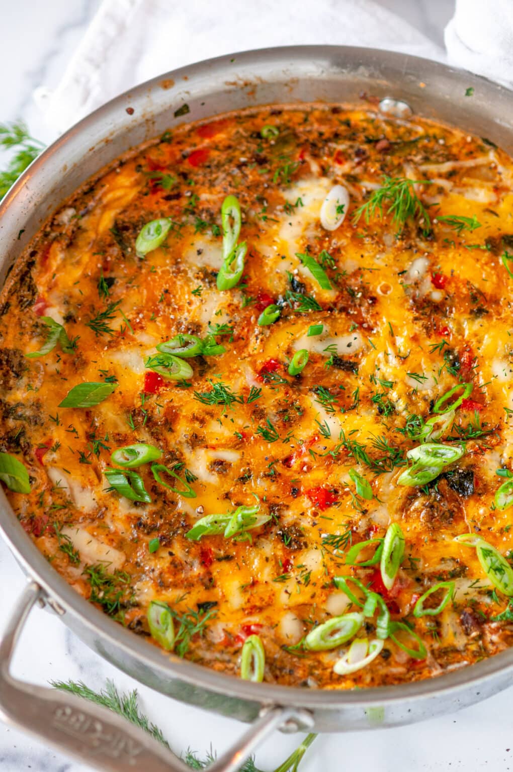 Skillet Potato Spinach Frittata Aberdeen's Kitchen