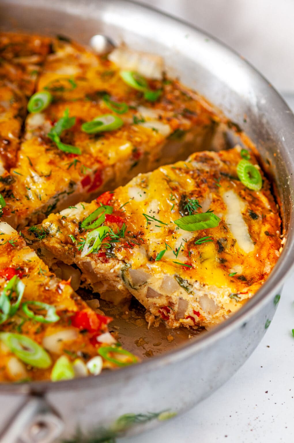 Skillet Potato Spinach Frittata Aberdeen's Kitchen