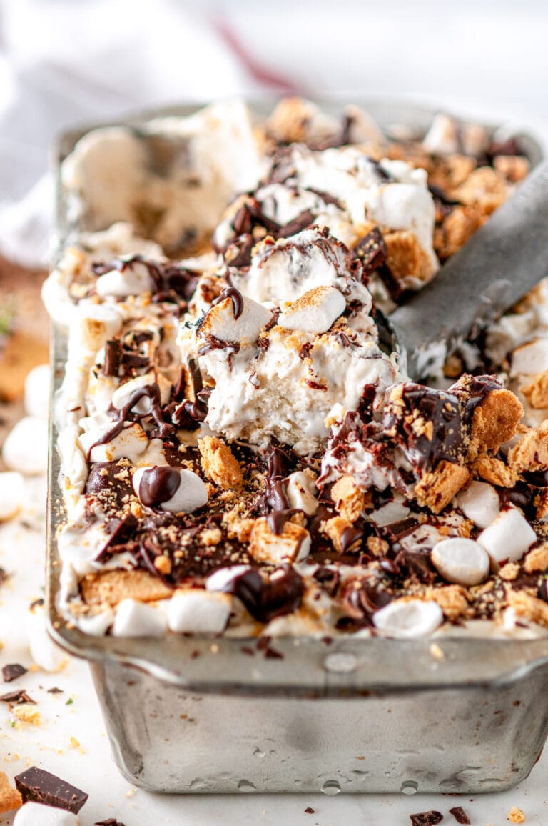 No Churn S'mores Ice Cream Aberdeen's Kitchen