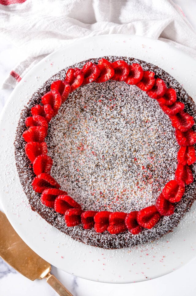 No Egg Raspberry Cake Chocolate Raspberry Flourless Cake - Aberdeen's Kitchen